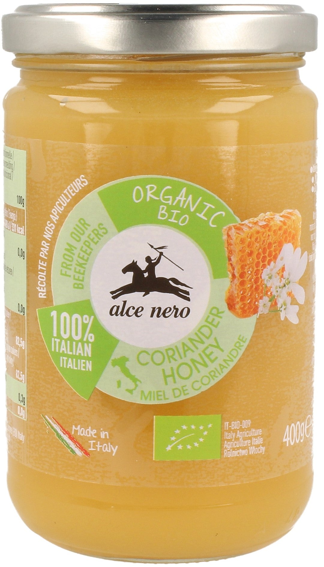 BIO-KORIANDER-NEKTAR-HONIG 400 g - ALCE NERO