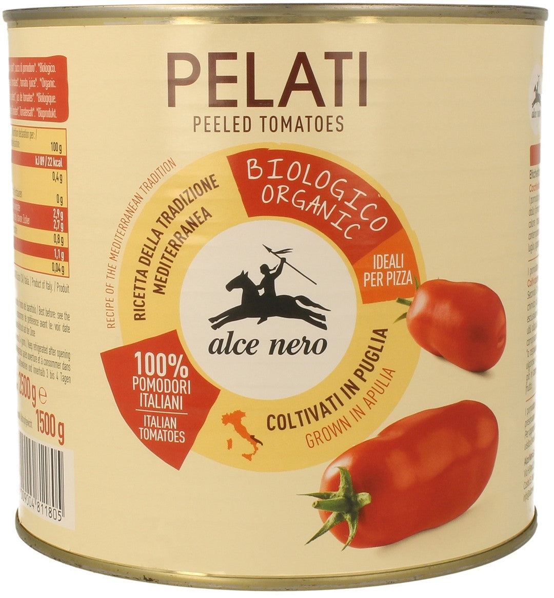 PELATI BIO-TOMATEN 2,5 kg - HORECA (ALCE NERO)