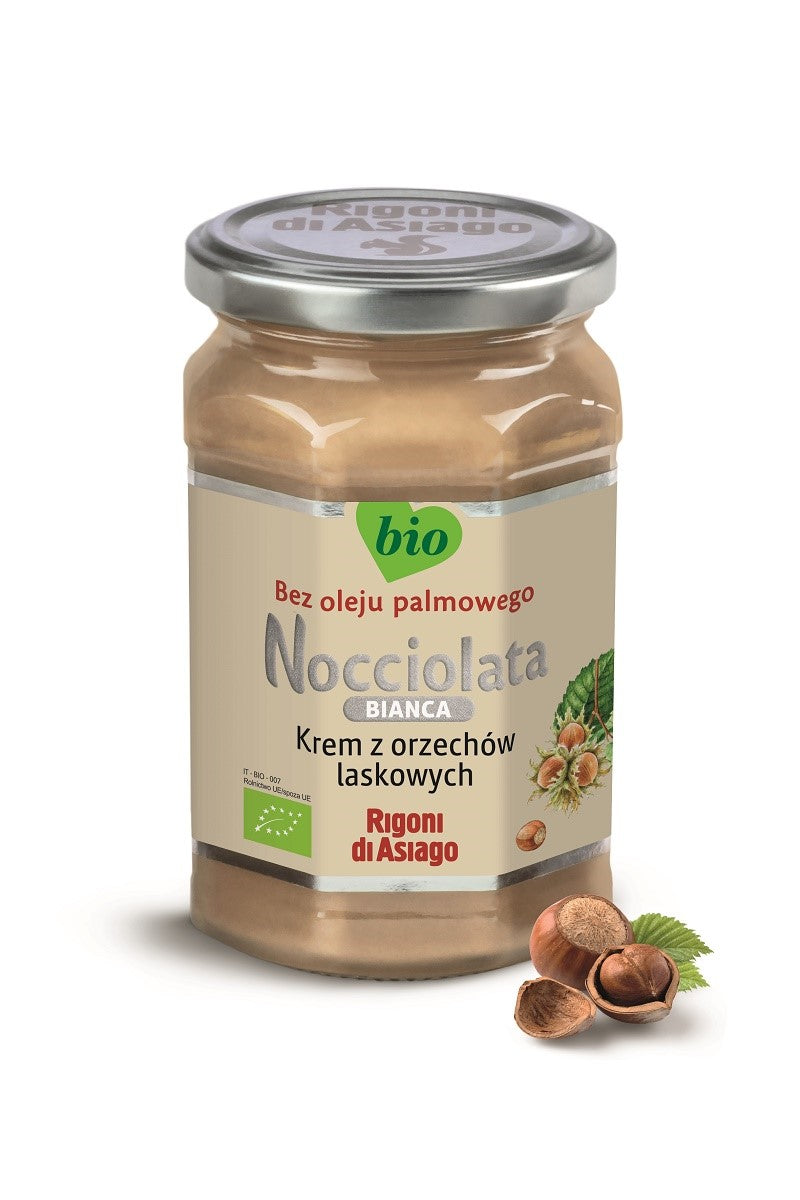 HASELNUSSCREME, WEISS, GLUTENFREI, BIO 250 g - RIGONI DI ASIAGO (NOCCIOLATA)