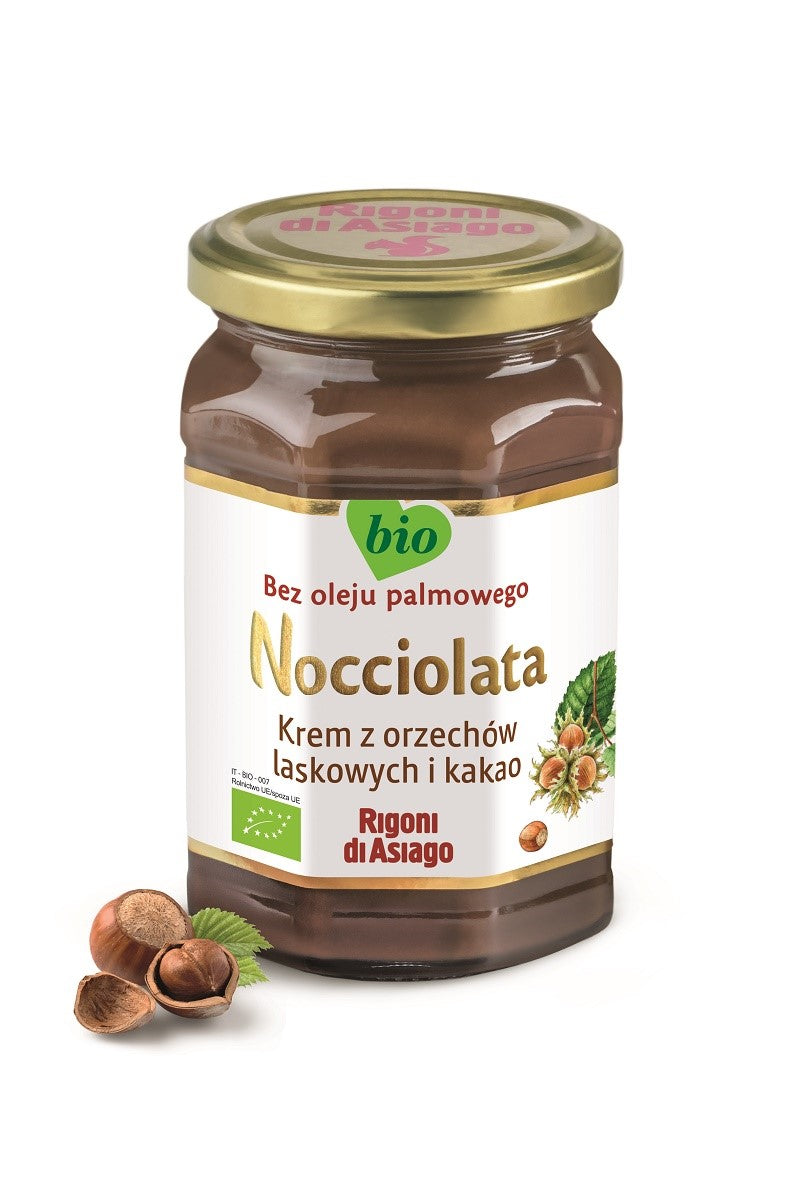 GLUTENFREIE BIO-HASELNUSSCREME UND KAKAO 250 g - RIGONI DI ASIAGO (NOCCIOLATA)