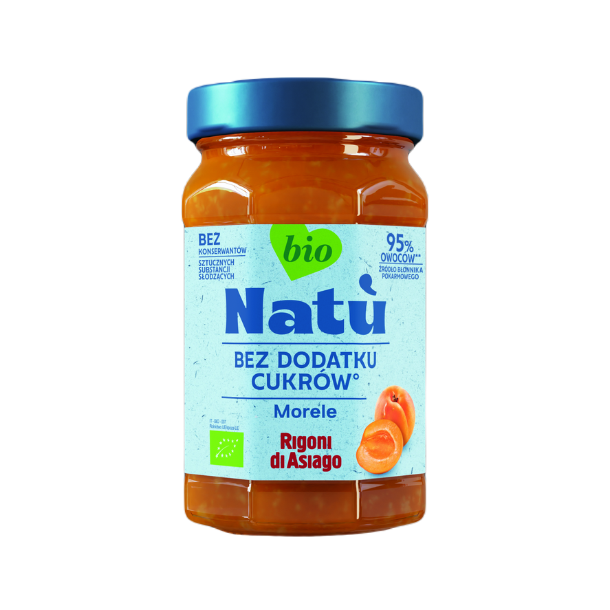 APRIKOSENMOUSSE OHNE ZUCKERZUSATZ, BIO, 240 g - RIGONI DI ASIAGO