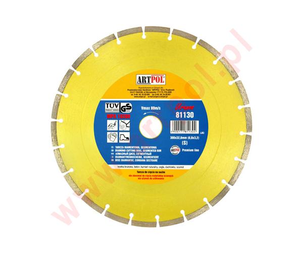DIAMANTSCHEIBE 300 x 32/25,4/22,2 mm SEGMENTIERT/AR