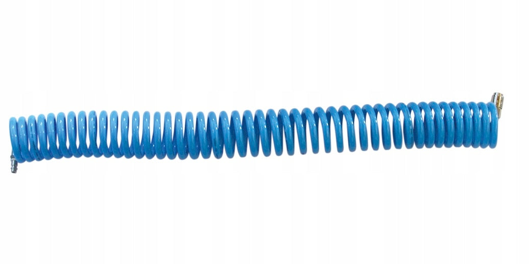 ADLER SPIRAL-PNEUMATIKSCHLAUCH 6,5 x 10 mm, 5 m, POLYURETHAN, MIT ANSCHLÜSSEN