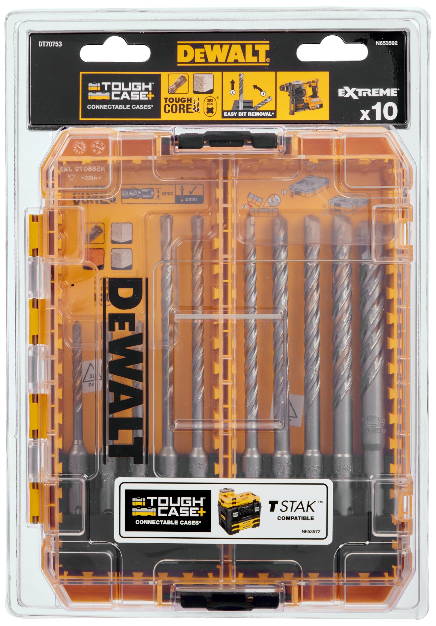 DEWALT SDS PLUS BOHRER-SET 10-tlg.