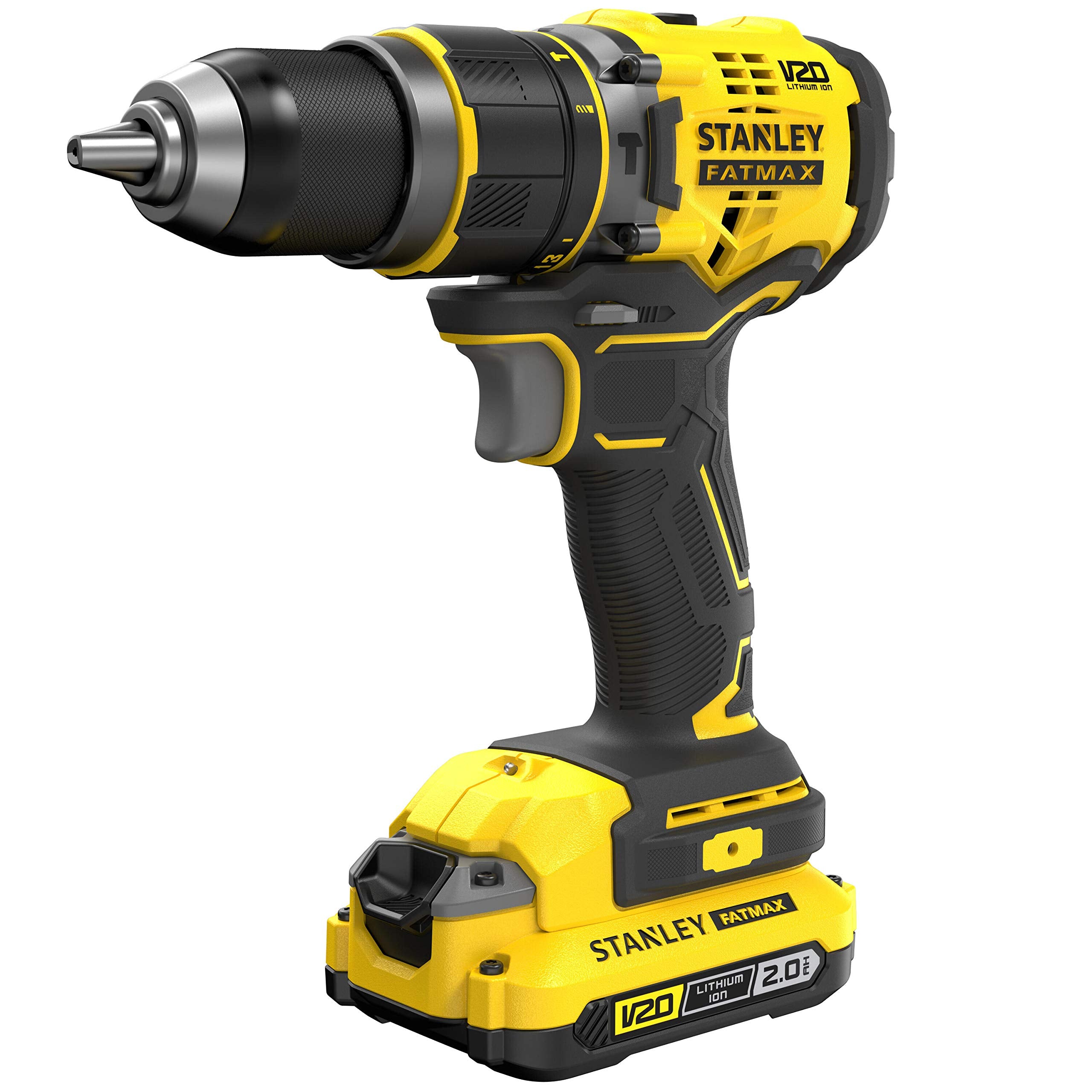 STANLEY SCHLAGBOHRER/ANGETRIEBEN V20 80 Nm 2x2,0 Ah SFMCD721D2K