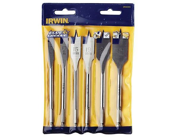 IRWIN BLATTBOHRER-SET. 6 Stk. BLAUE NUTTE 4X 10, 13, 16, 19, 22, 25 mm