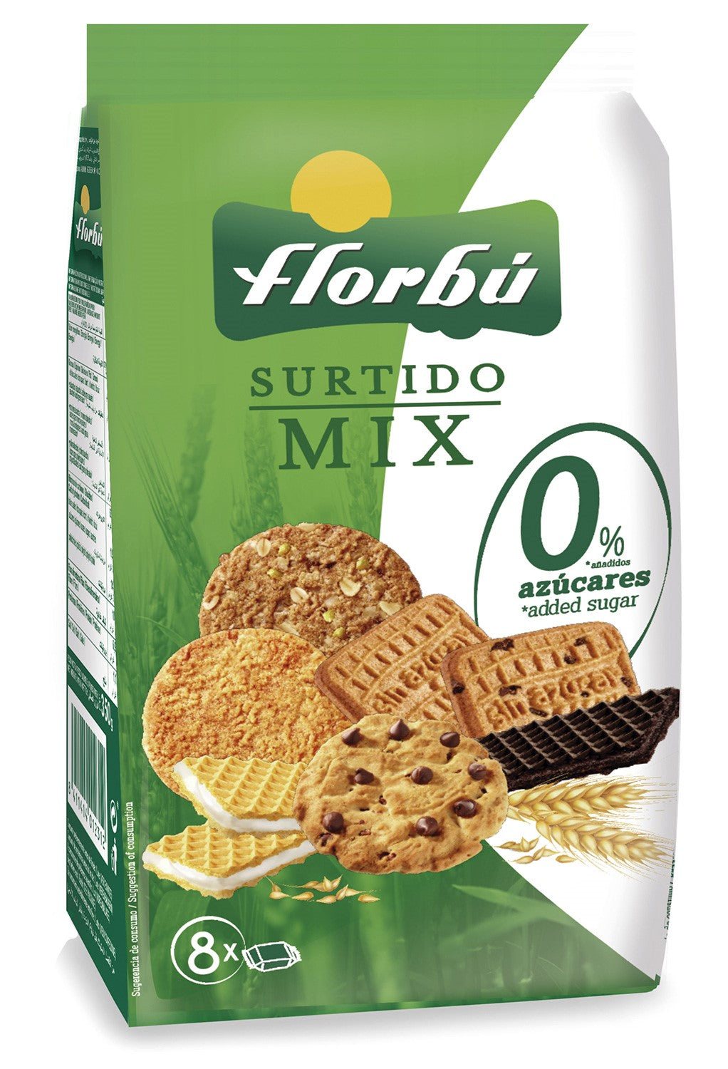 MISCHEN SIE KEKSE UND WAFFEN OHNE ZUCKERZUSATZ 270 g - FLORBU