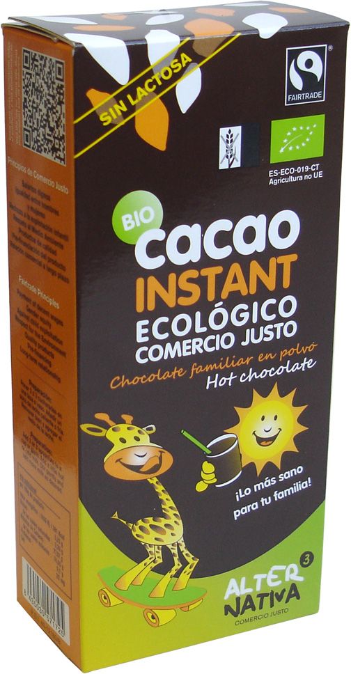 FAIR TRADE GLUTENFREIE BIO-TRINKSCHOKOLADE 250 g - ALTERNATIVA