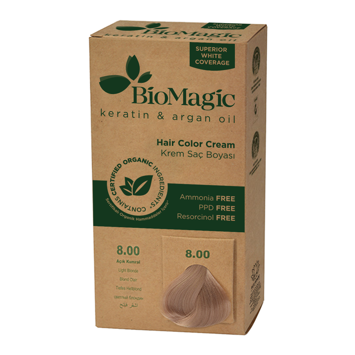 HELLBLONDE HAARFÄRBE (8,00) 250 g – BIOMAGIC
