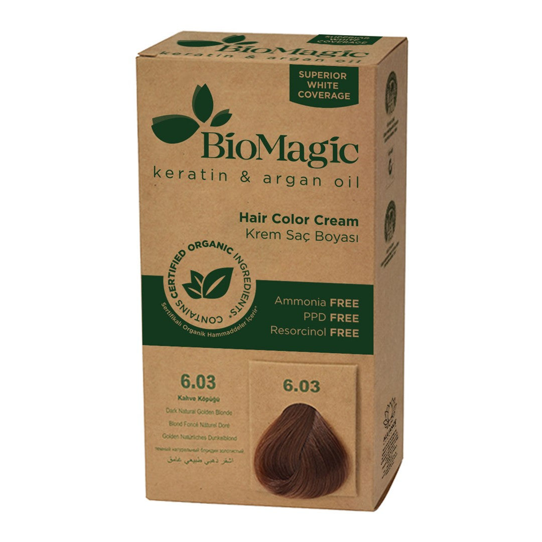 HAARFÄRBE DUNKELGOLDBLOND (6/03) 250 g – BIOMAGIC