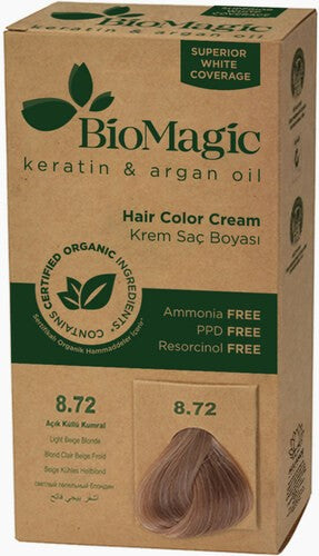 HAARFÄRBE HELLBEIGE BLOND (8,72) 250 g – BIOMAGIC
