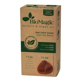 HAARFÄRBE MITTELDUNKLES KUPFER (77,66) 250 g – BIOMAGIC