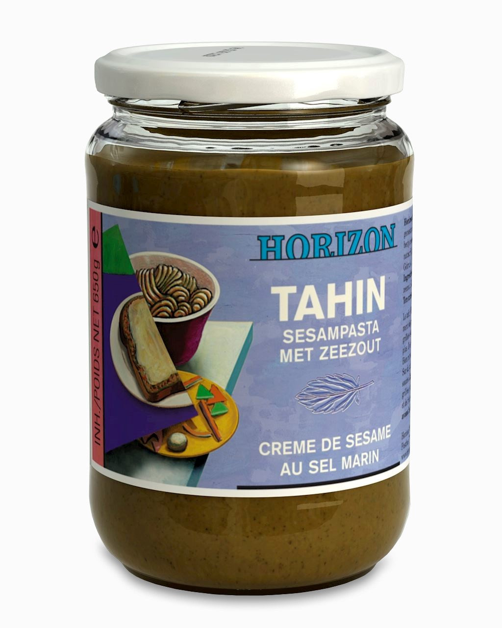 TAHINI (SESAMPASTE) MIT BIO-MEERSALZ 650 g - HORIZON