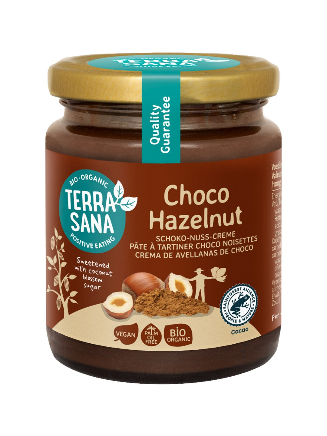 BIO-HASELNUSS-KAKAO-CREME 250 g - TERRASANA