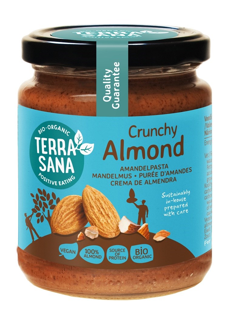 CREME AUS GERÖSTTEN MANDELN CRUNCHY BIO 250 g - TERRASANA