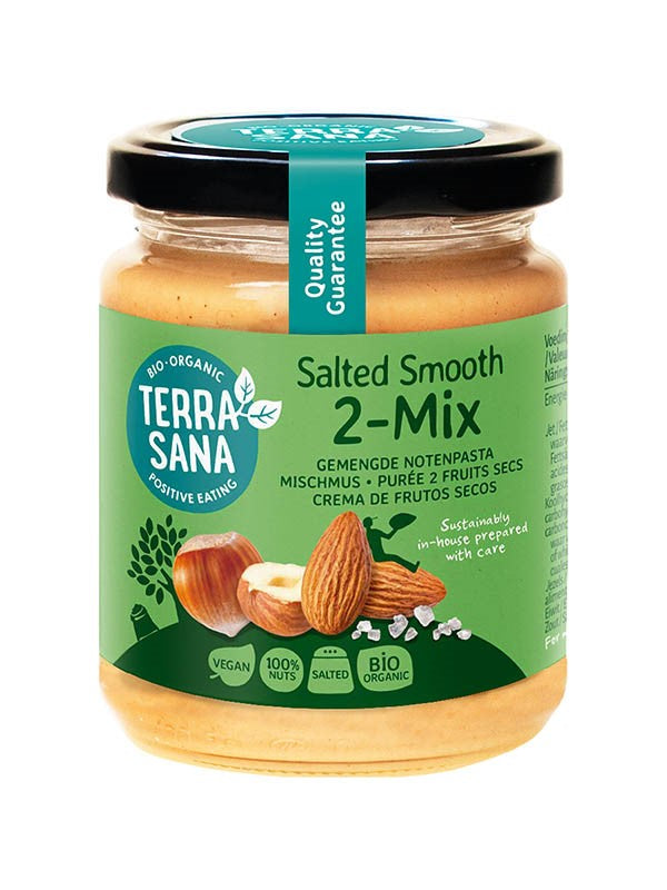 NUSSCREME-MISCHUNG (2 NÜSSE) SALZE BIO 250 g - TERRASANA