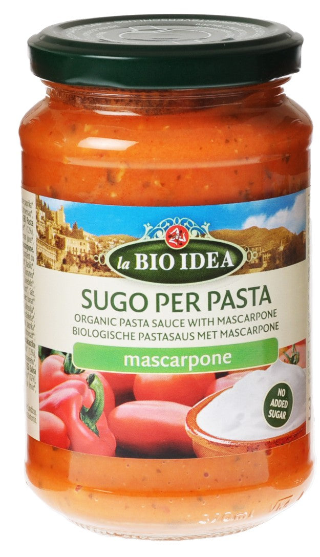 TOMATENSAUCE MIT MASCARPONE OHNE ZUCKERZUSATZ BIO 340 g - LA BIO IDEA