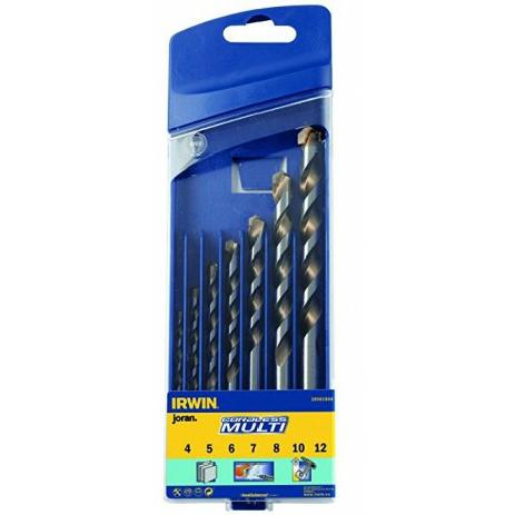 IRWIN UNIVERSALBOHRER AKKU-MULTI-SET 7-tlg. 4, 5, 6, 7, 8, 10, 12 mm