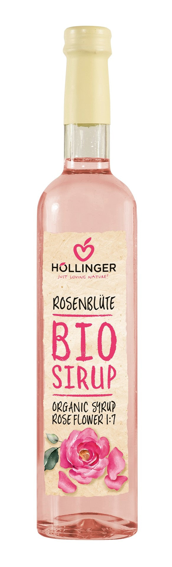 BIO-SIRUP MIT ROSENGESCHMACK 500 ml - HOLLINGER