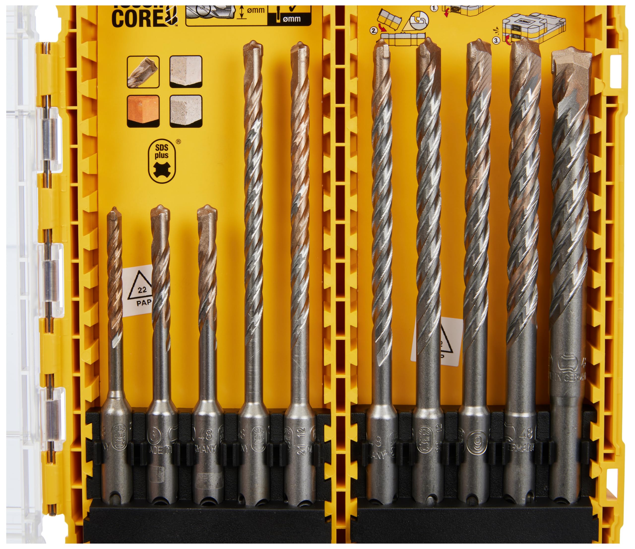 DEWALT SDS PLUS BOHRER-SET 10-tlg.