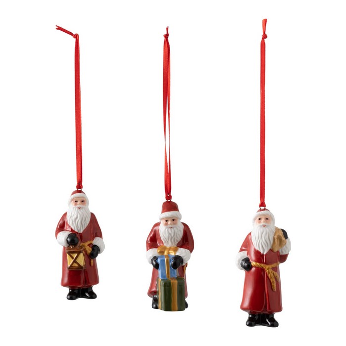 VILLEROY & BOCH Weihnachtsmann Baumschmuck Nostalgic Ornaments 3 Stk.