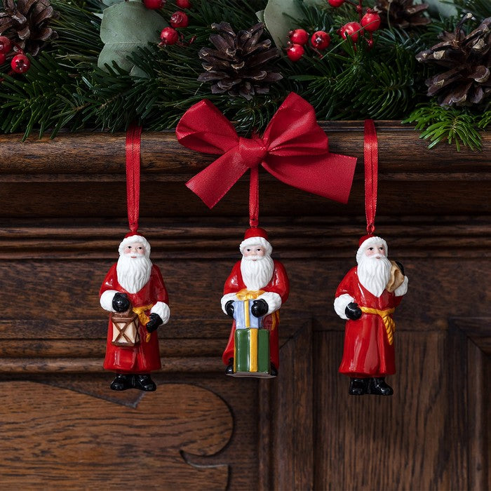 VILLEROY & BOCH Weihnachtsmann Baumschmuck Nostalgic Ornaments 3 Stk.