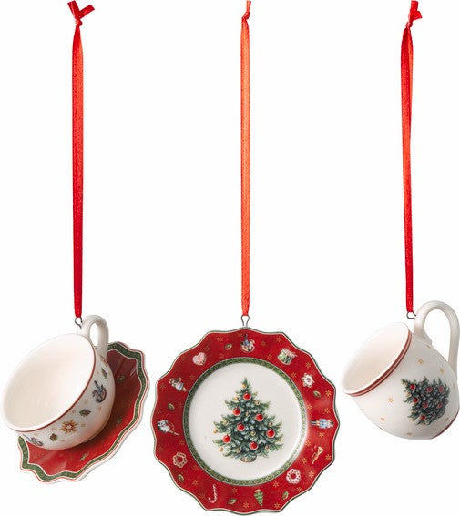 VILLEROY & BOCH Abendessen Set Baumschmuck Toy's Delight 3 tlg.