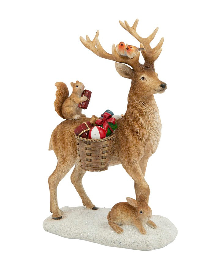 VILLEROY & BOCH Hirsch mit Waldtieren Winter Collage Accessories