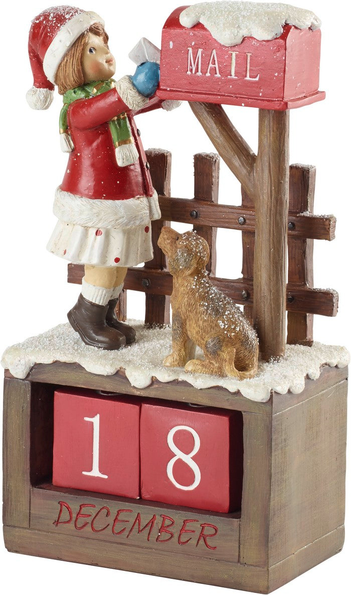 VILLEROY & BOCH Kalender Mädchen Winter Collage Accessoires