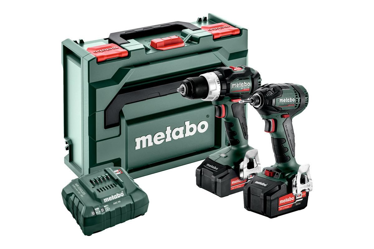 METABO.COMBO SET 18V 2.1.18 (BS 18 LT BL + SSD 18 LTX 200 BLL) 2x5,2Ah METABOX