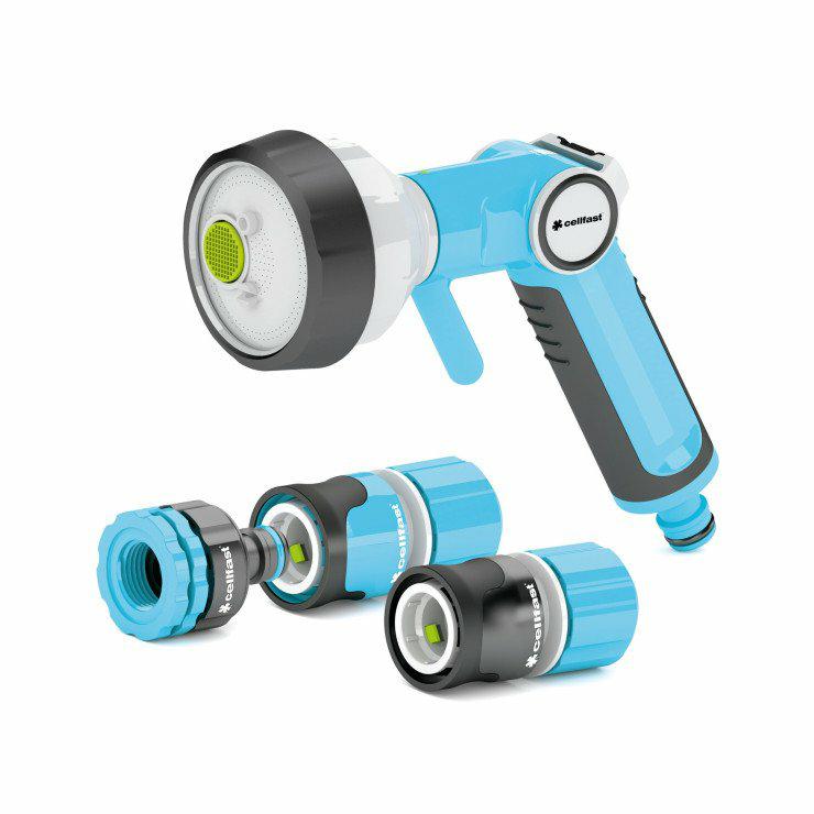 CELLFAST ERGO-SET MIT 4-FUNKTIONS-3/4-Zoll-PISTOLENSPRINKER