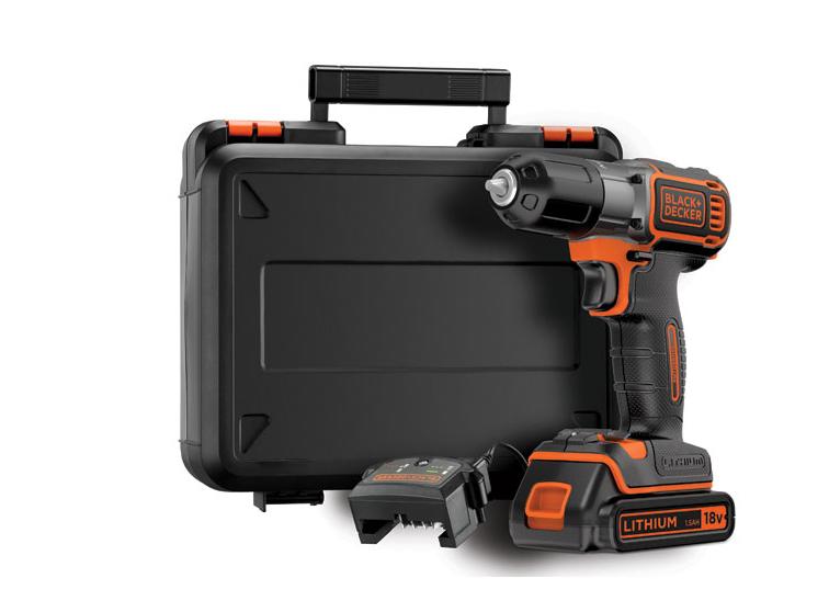 BLACK+DECKER BOHRSCHRAUBER 18V 1 x 1,5AH LI-ION AUTOSENSE + GEHÄUSE ASD184K