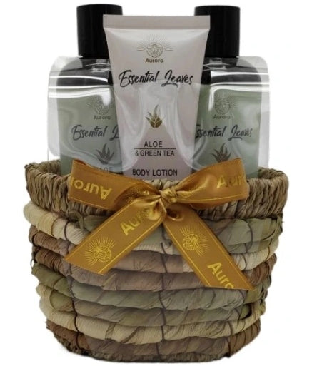 AUREUS - Aurora Geschenkset Aloe und Teegel 180 ml + Shampoo 180 ml + Balsam 60 ml