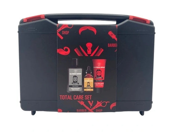 AUREUS - Aurora Barber Shop Geschenkset Shampoo 250 ml + Aftershave-Balsam 100 ml + Bartöl 60 ml
