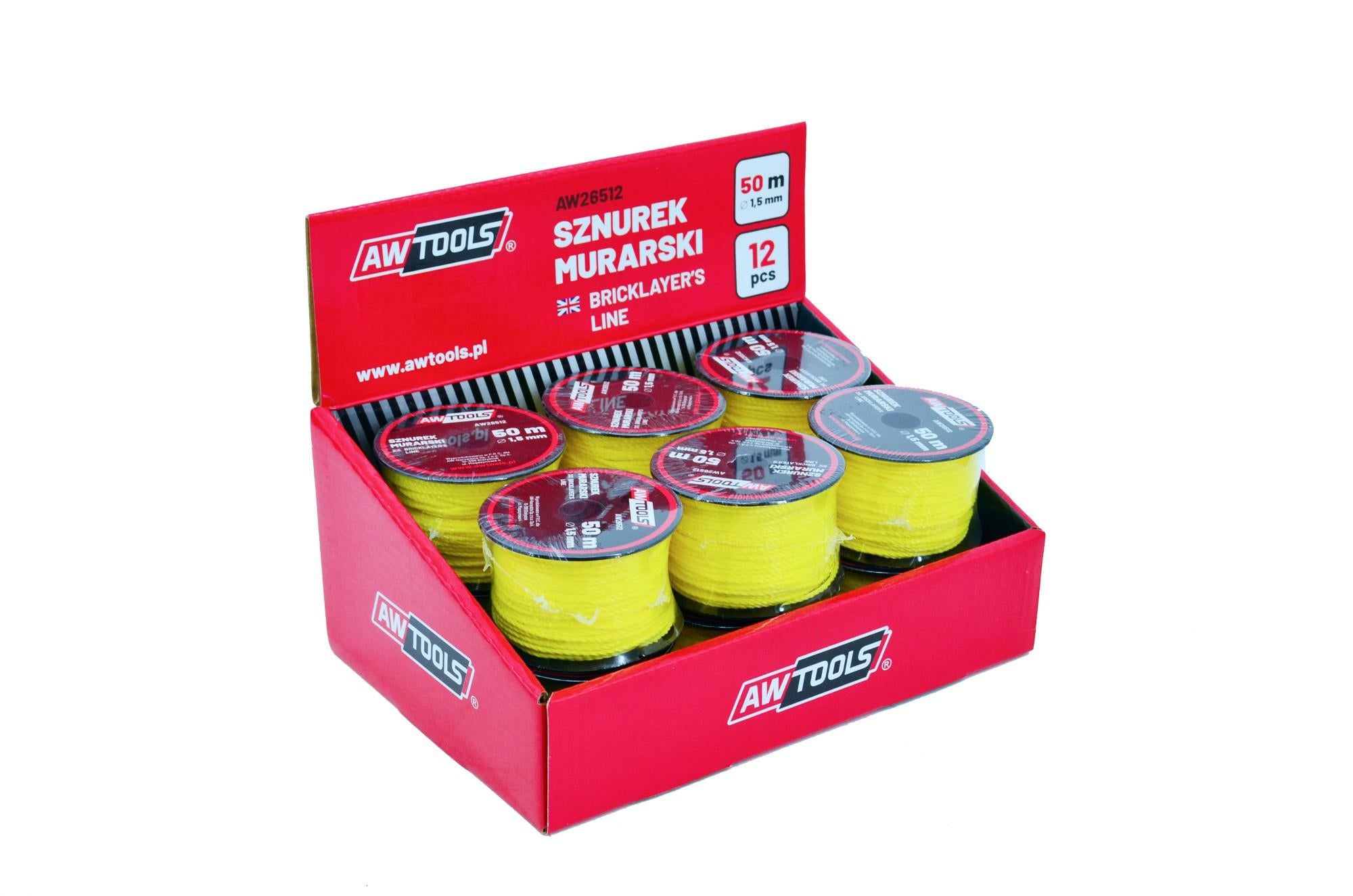 AWTOOLS MASONRY LINE 50 m / 1,5 mm 12 Stk.
