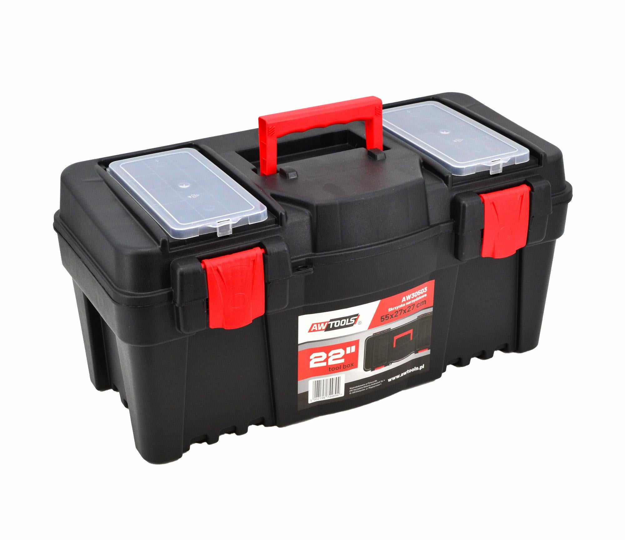 AWTOOLS WERKZEUGKASTEN 22" MIT ORGANISATOR 55x27x27cm