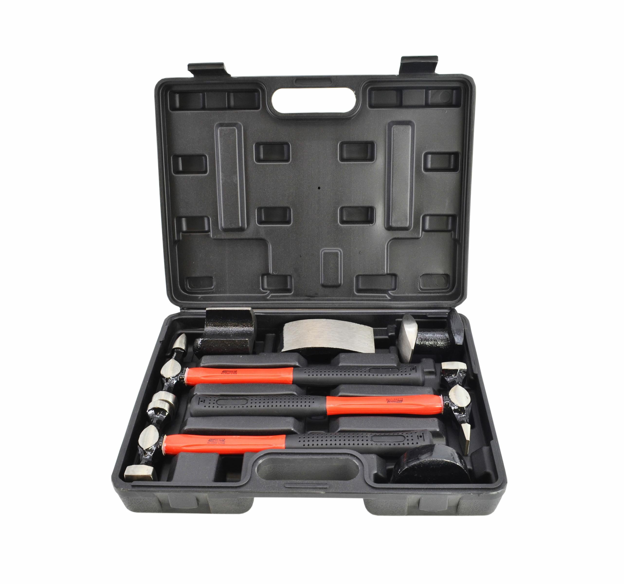 AWTOOLS STEUERHÄMMER-SATZ 7-tlg. / BLACK LINE KOFFER
