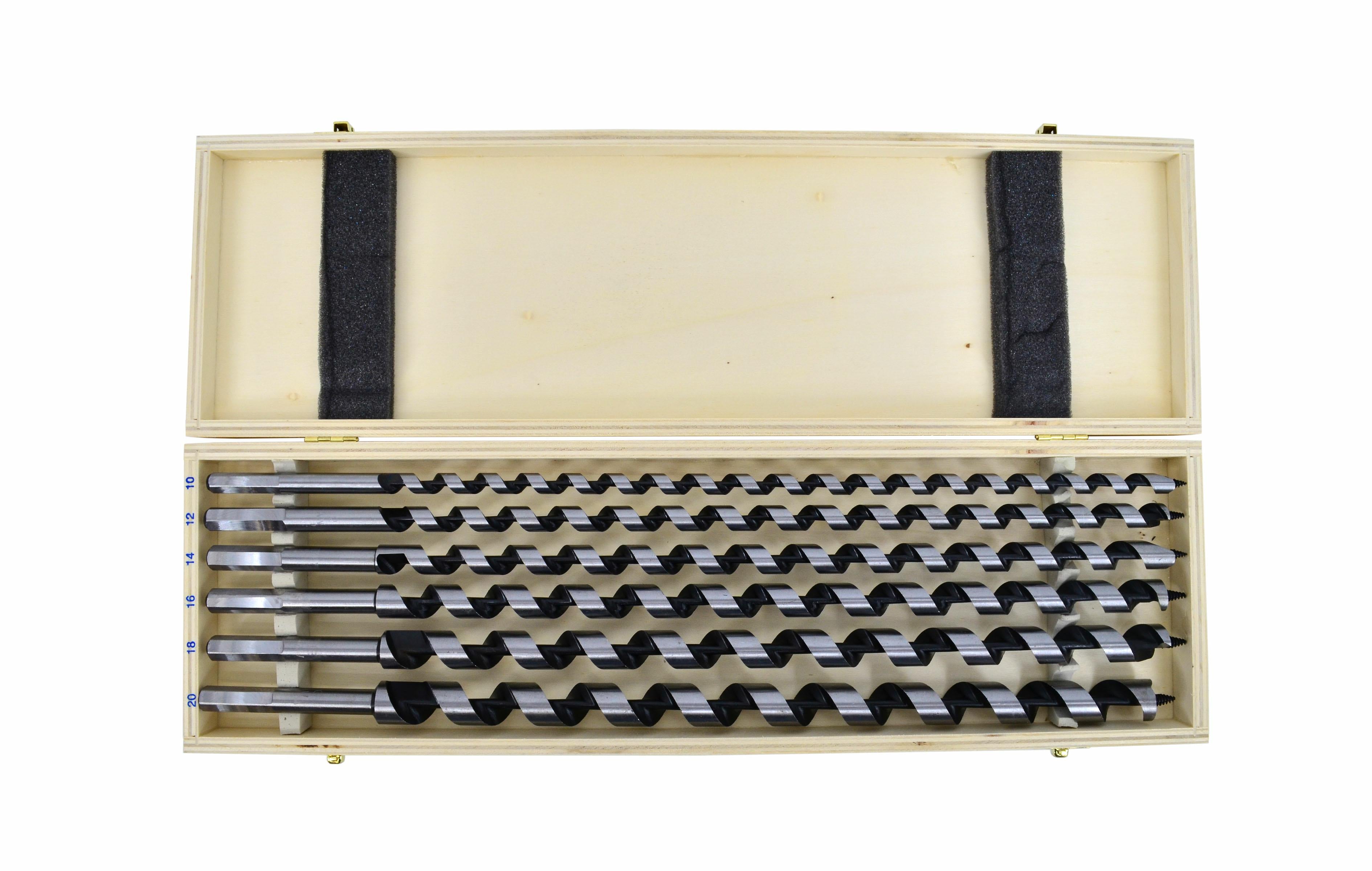 AWTOOLS HOLZSCHNECKEN-SET. 6 Stk. 10-20/460 mm