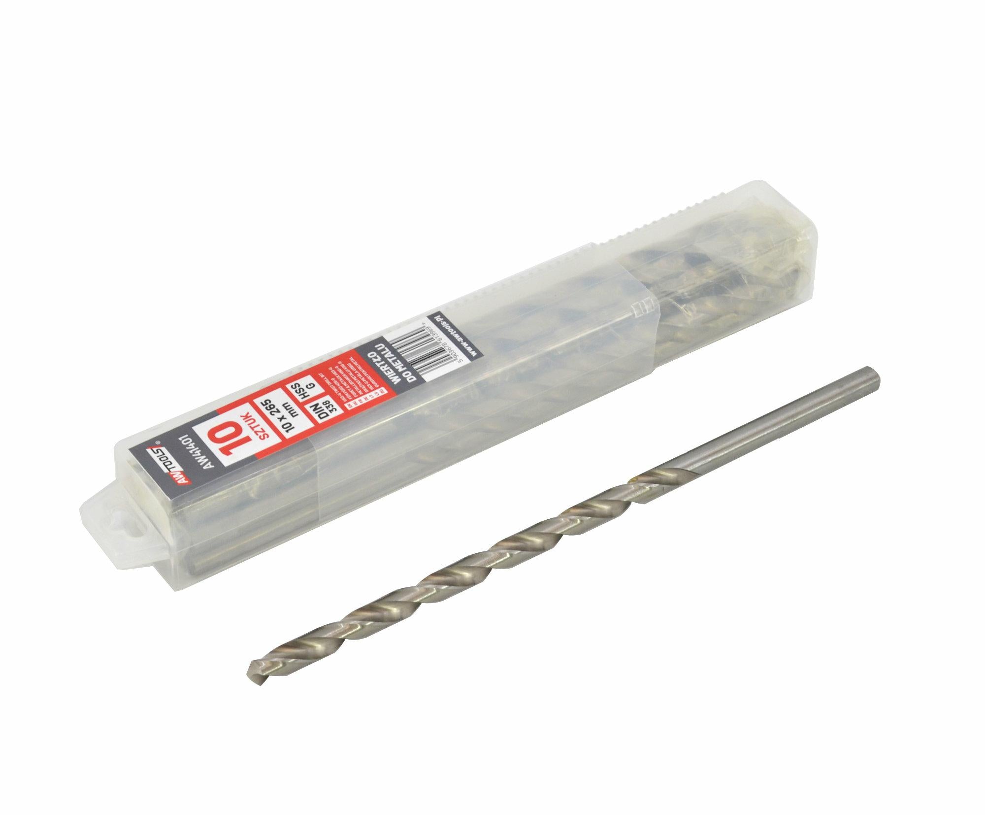 AWTOOLS WEISSMETALLBOHRER BOHRER 4,0 mm / 10 Stk. x 220 mm VERLÄNGERT