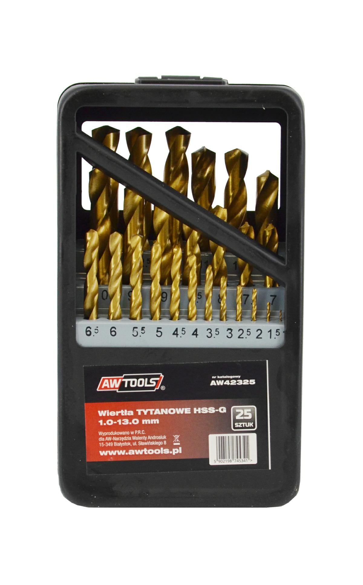 AWTOOLS METALLBOHRER HSS-G TITAN-SET 25-tlg. /1,0-13,0mm/