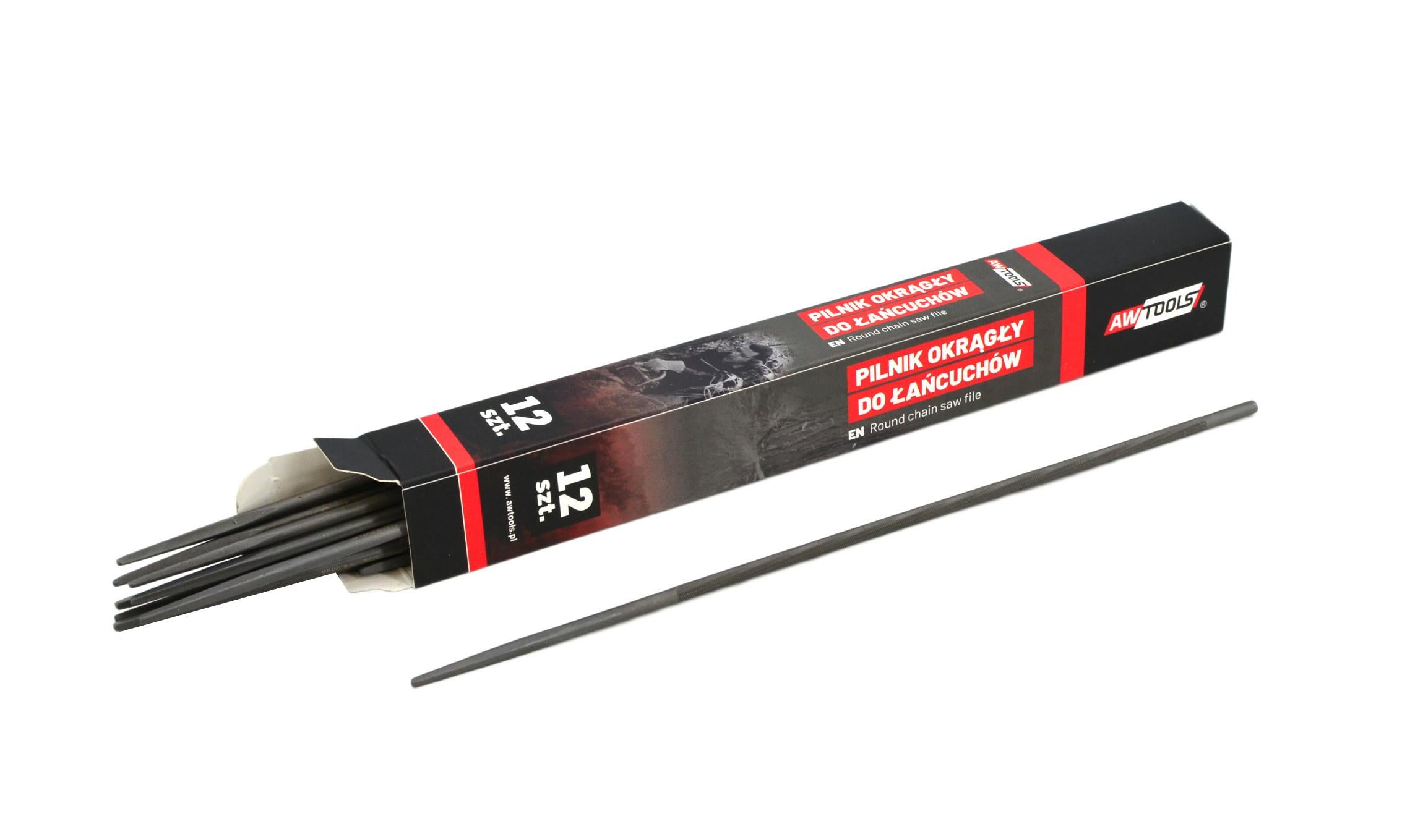 AWTOOLS RUNDFEILE FÜR KETTEN 4,8 mm 12 Stk.