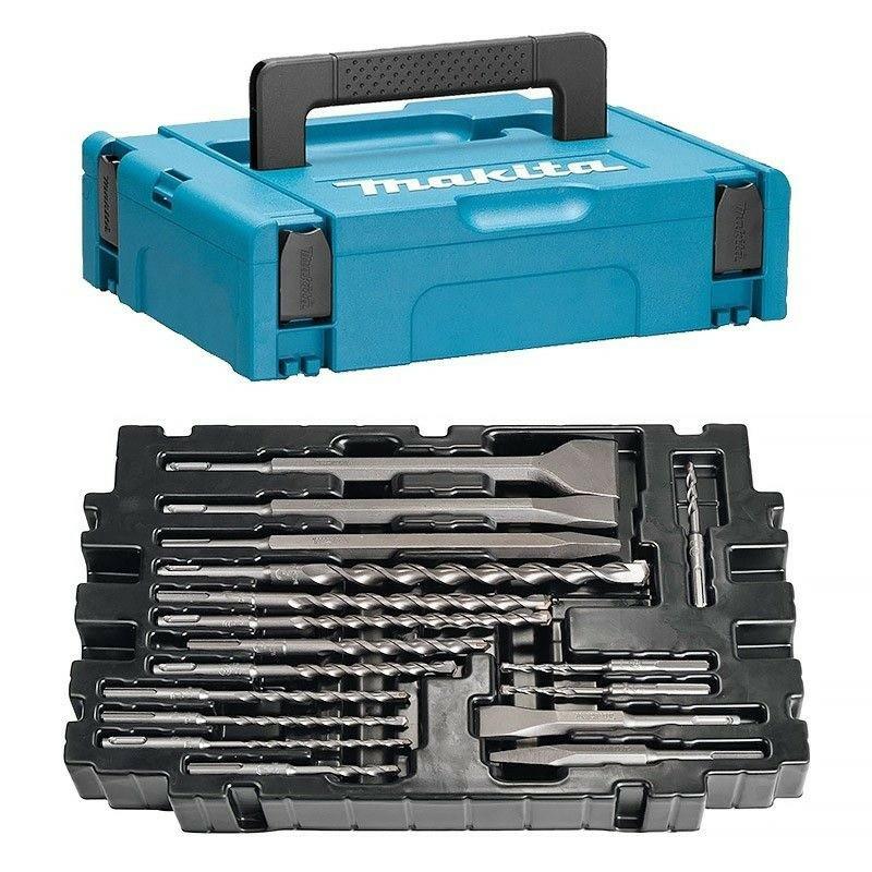 MAKITA SDS SDS BOHRER + MEISSEL SET 17 STÜCK IM MAKPAC-KOFFER