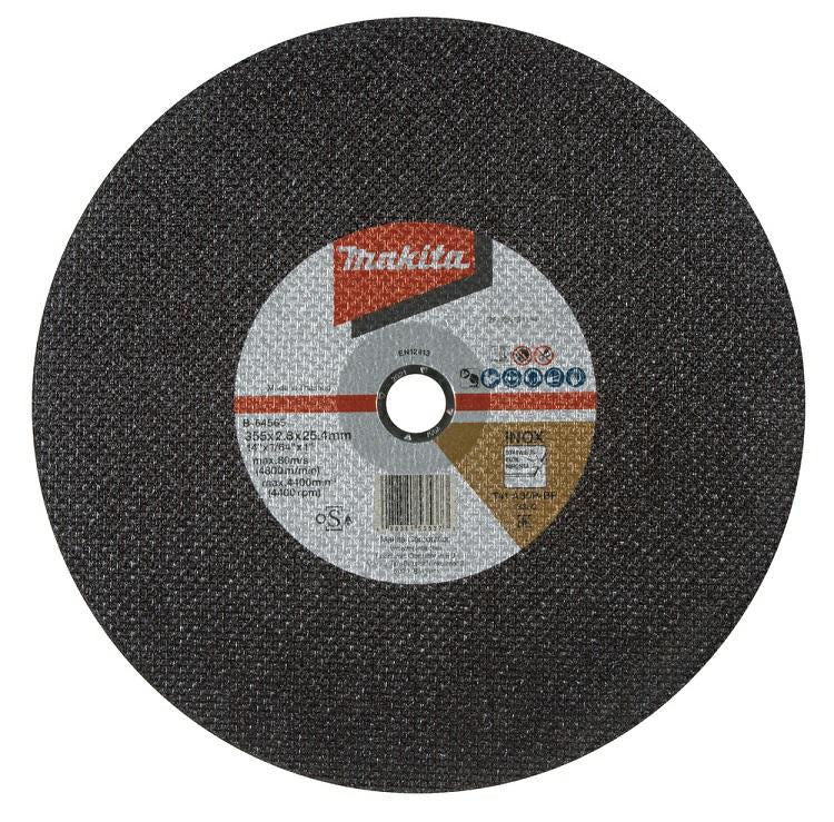 MAKITA MET SHIELD. 355 mm x 2,8 mm x 25,4 mm / 5 Stück. INOX FÜR LW1401