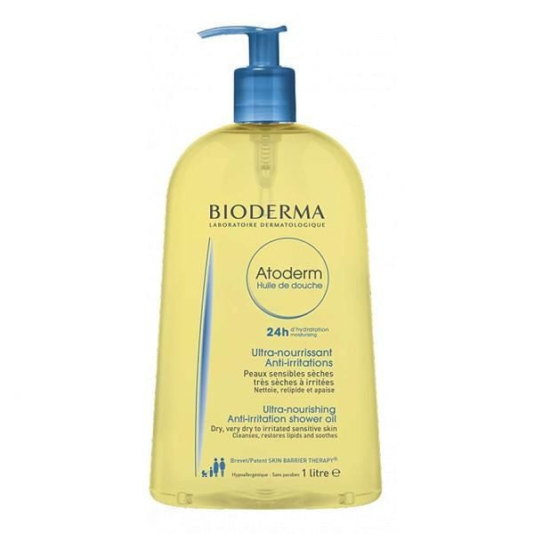 BIODERMA - Bioderma Atoderm Huile, feuchtigkeitsspendendes Öl für Bad und Dusche, 1000 ml – Lange Haltbarkeit!