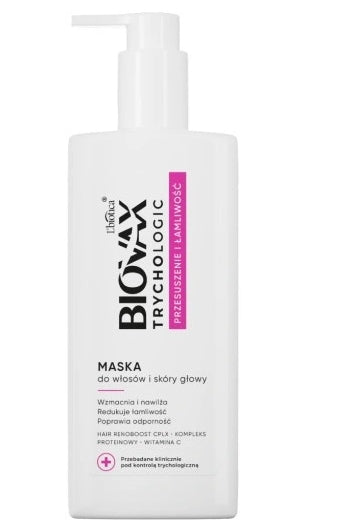 L'BIOTICA - Biovax Trychological Oily and Sprödigkeitsmaske für Haar und Kopfhaut, 200 ml
