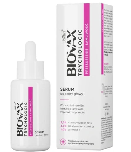 L'BIOTICA - Biovax Trychological Serum für fettige und spröde Kopfhaut, 50 ml