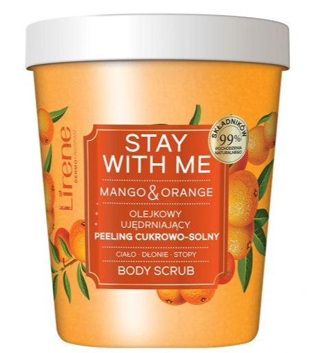 LIRENE - Lirene, Stay with me Ölfestigendes Zucker- und Salzpeeling Mango &amp; Orange, 200g