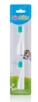ARS DENTAL - Brush-Baby Go Kidz Ersatzköpfe für eine Reisezahnbürste, 2 Stück