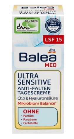 BALEA - Balea Ultra Sensitive, Anti-Falten-Creme für den Tag, 50 ml