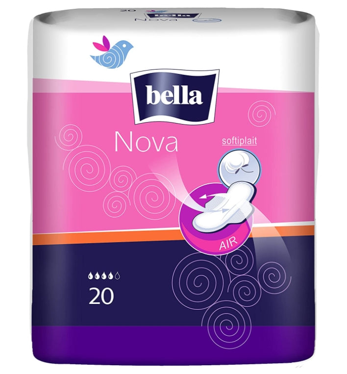 BELLA - Bella, Nova, Damenbinden mit Flügeln, 20 Stück